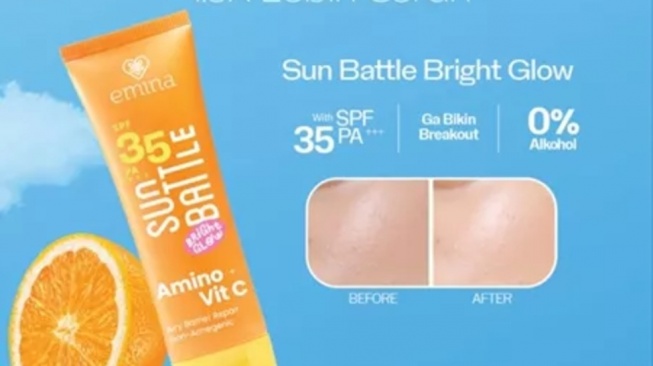 Emina Sun Battle Bright Glow SPF 35 PA+++ (Dok. brand)