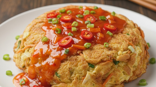 Resep Fuyunghai Telur Mengembang Beserta Saus Asam Manis