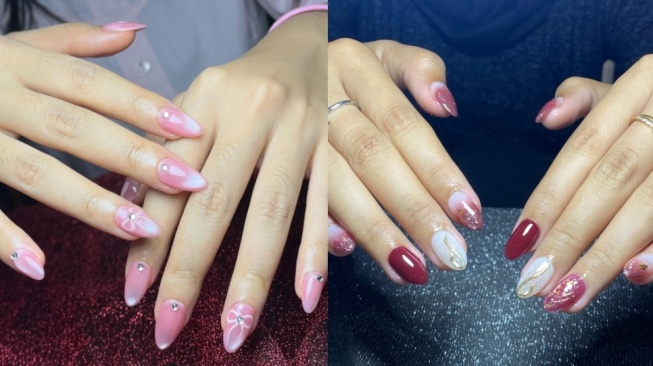 Nail art hasil karya Vio. [Instagramm/ mni.nails]