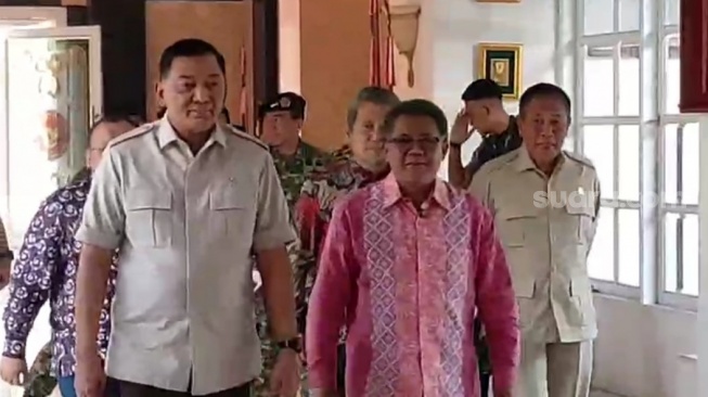 Usai Surya Paloh, Giliran Elite PKS Sambangi Menhan Sjafrie Sjamsoeddin di Kemenhan