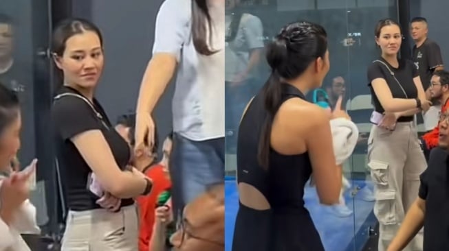 Keluarga Heboh Dukung Azizah Salsha Main Padel, Ekspresi Sinis Aaliyah Massaid Jadi Sorotan