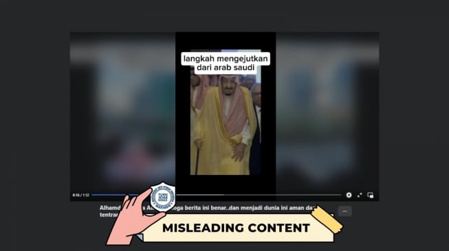 Hoaks Raja Salman hadiahkan Palestina 500 Juta Dollar AS. [Dok. Istimewa]