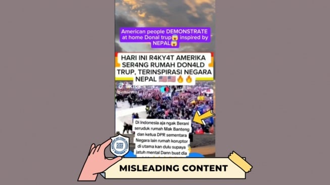 CEK FAKTA: Video Rakyat Amerika Serang Rumah Donald Trump Ternyata Bukan Kejadian Baru