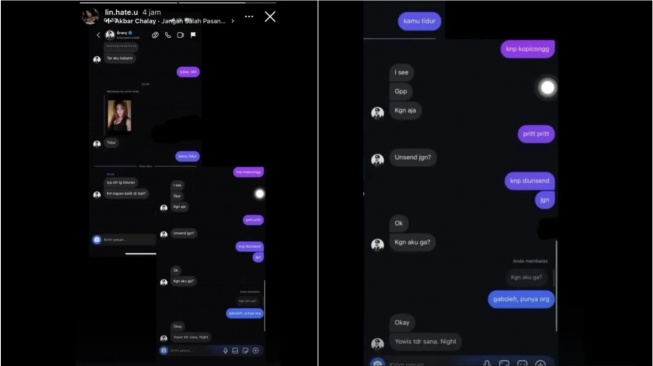Chat genit Bravy pada perempuan lain (Thread @adelliadwi1_)