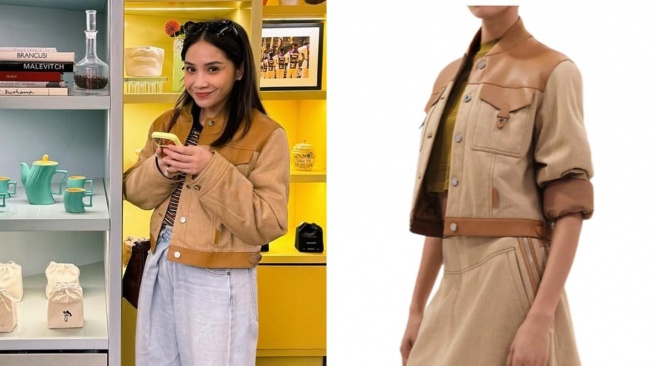 Jaket Nagita Slavina. (Instagram)