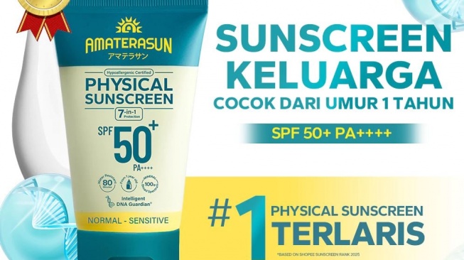 Pilihan sunscreen dengan PA++++. (Shopee)