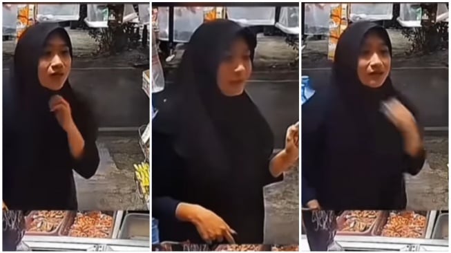 Modus baru seorang perempuan mencuri tabung gas 3 kilo mengaku anak tetangga (Instagram)