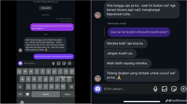 Klarifikasi ibu Julia Prastini soal isu perselingkuhan anaknya (Thread/@akubahagia3990)