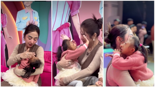 Momen haru Dewi Perssik berpelukan dengan anak istimewa curi perhatian (Instagram)