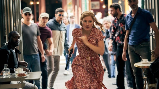 Film The 355 yang dibintangi Jessica Chastain, Diane Kruger, Penélope Cruz, Lupita Nyong'o, dan Fan Bingbing akan tayang Senin (20/10/2025) malam ini pukul 23.00 WIB di Trans TV. [YouTube]