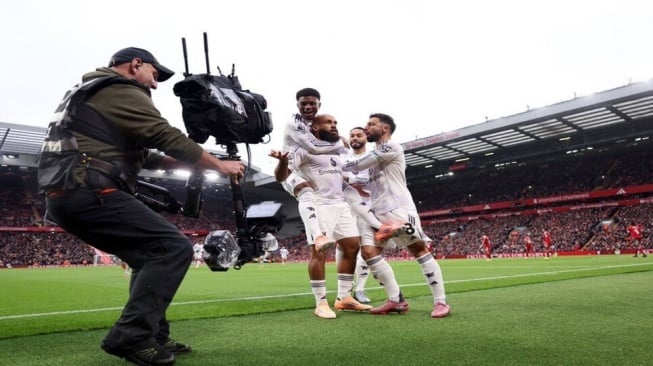 Manchester United Sikat Liverpool 2-1: Mbeumo dan Maguire Bikin Publik Anfield Terdiam [Tangkap layar X]