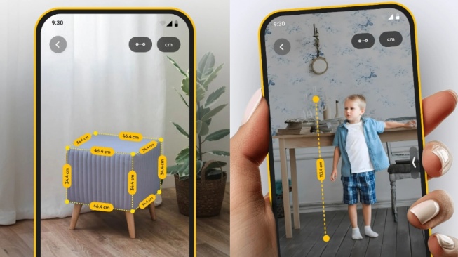 Aplikasi Mengukur Tinggi Badan - AR Measure Tape SmartRuler. [Google Play Store]