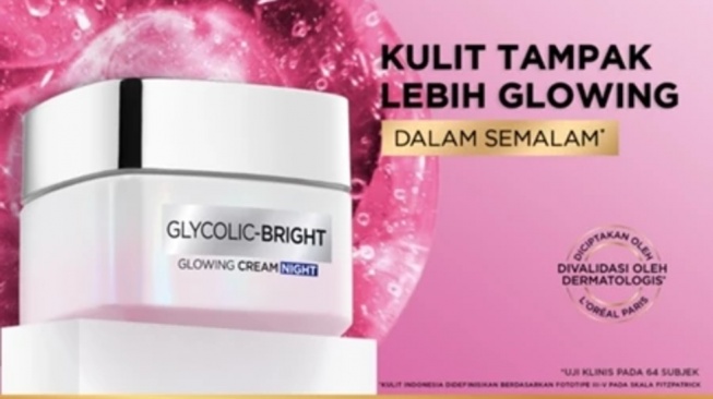 L'Oreal Paris Glycolic Bright Glowing Night Cream (Dok. brand)