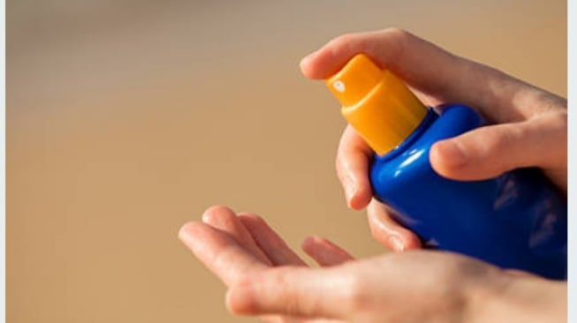 sunscreen semprot