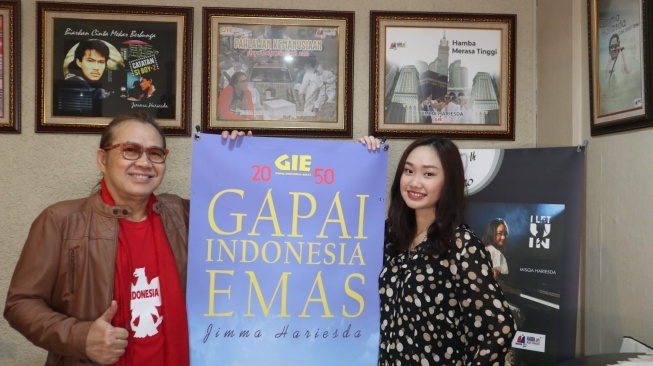 Jimma Hariesda menggandeng putrinya, Misqa Hariesda untuk berkolaborasi di album GIE2050. [Instagram]