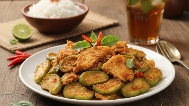 Resep Tumis Terong Hijau dan Ikan Asin: Lauk Murah Meriah, Rasanya Gurih Pedas Bikin Nagih!