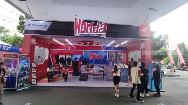 Booth Honda di DBL Series Yogyakarta (Suara.com/Gagah Radhitya)