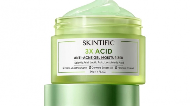 Skintific 3X Acid Anti-Acne Gel Moisturizer (Shopee)
