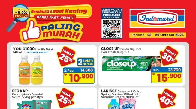Promo Paling Murah Indomaret Hadir Lagi, Cek Katalog Banjir Diskon dan Cashback
