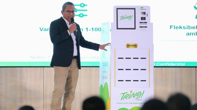 Pegadaian terus berupaya memperkuat ekosistem emas digital melalui super apps Tring! dan integrasi layanan fisik inovatif seperti ATM Emas (Dok: Pegadaian)