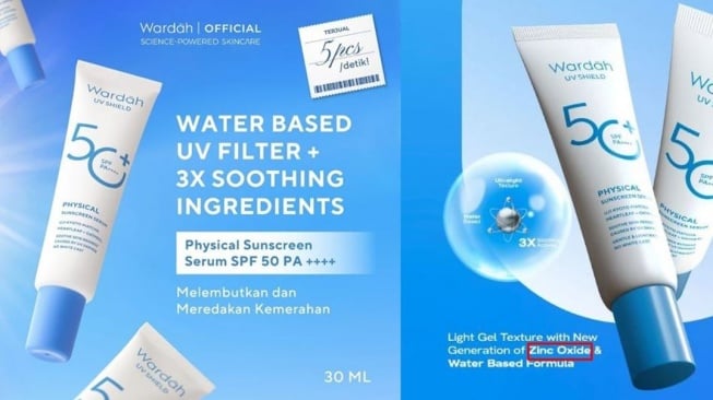 Sunscreen dengan kandungan zinc oxide. (Shopee)