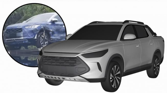 Desain paten Pikap BYD yang bakal dirilis (CarnewsChina)