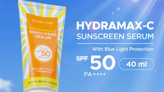 Azarine HydramaxC Sunscreen Serum SPF 50 PA++++. (Lazada)