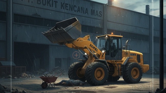 Detik-detik Mengerikan Terekam CCTV, Pekerja Pabrik di Lampung Tengah Terlindas Alat Berat