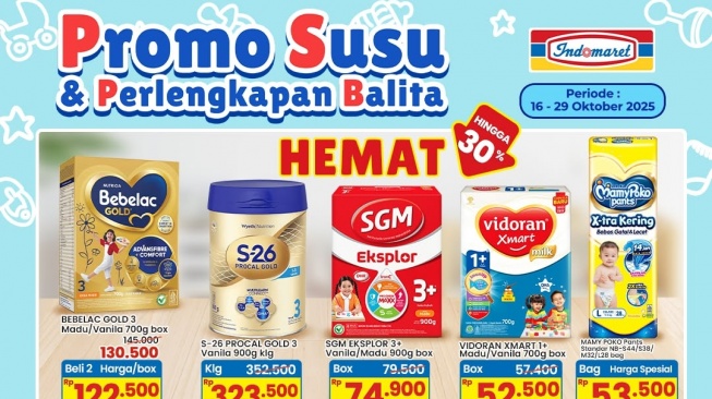 Katalog Promo Susu dan Perlengkapan Balita di Indomaret, Hemat Hingga 30 Persen