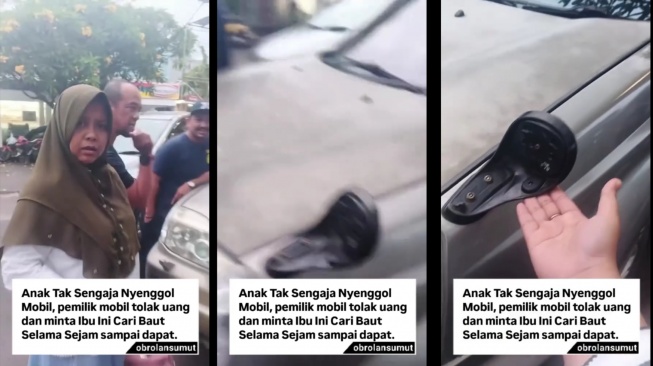 Spion Mobil Patah Disenggol Anak, Pemiliknya Tolak Uang dan Paksa Si Ibu Lakukan Hal Mustahil