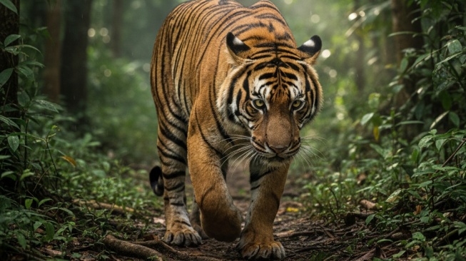 Harimau Sumatera yang Resahkan Warga Lampung Barat Berhasil Ditangkap