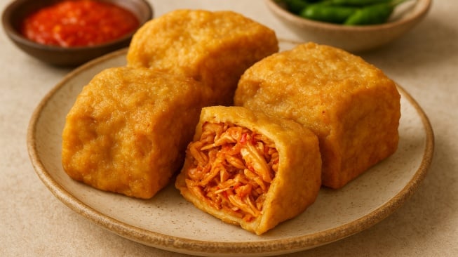 Resep Tahu Isi Ayam Suwir Pedas yang Gurih dan Bikin Nagih