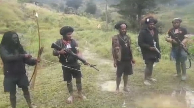 Satgas Operasi Damai Cartenz menangkap anggota Tentara Pembebasan Nasional Papua Barat-Organisasi Papua Merdeka (TPNPB-OPM) Dugi Telenggen alias Dugwi Kogoya. (Foto dok. Ist)