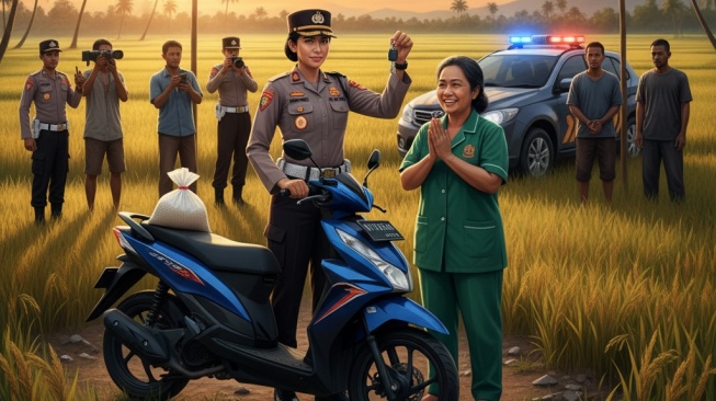 Begal Sadis Rampas Motor Tukang Sapu di Pringsewu: Endingnya Bikin Lega