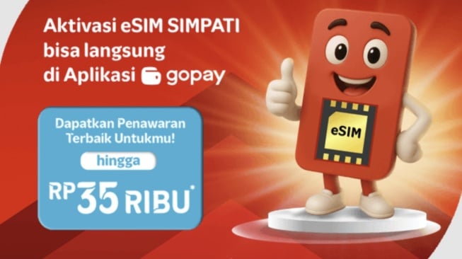 eSIM SIMPATI GoPay. [Telkomsel]