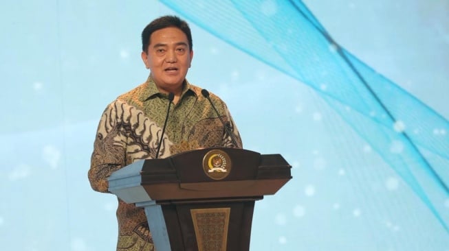 Ketua DPD RI, Sultan Baktiar Najamudin saat acara penganugerahan di Gedung Tri Brata, Jakarta Selatan (Dok: DPD RI)