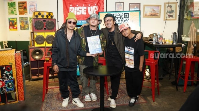 Suasana jumpa pers Rise Up Unity 2025 di kawasan Kemang Timur, Jakarta Selatan, Selasa, 28 Oktober 2025. [Suara.com/Adiyoga Priyambodo]