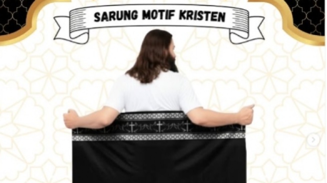 Viral Sarung Motif Kristen Pertama di Dunia, Ini Sosok di Baliknya