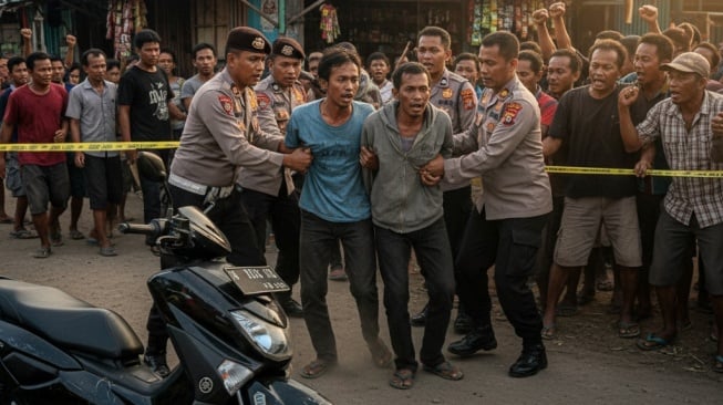 Detik-Detik Penangkapan Komplotan Maling Motor di Mesuji, Nyaris Diamuk Massa