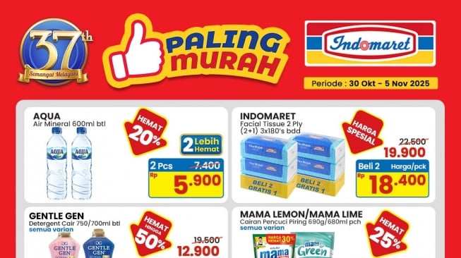 Katalog Promo Super Hemat Indomaret: Diskon hingga 50 Persen Sampai 6 November 2025