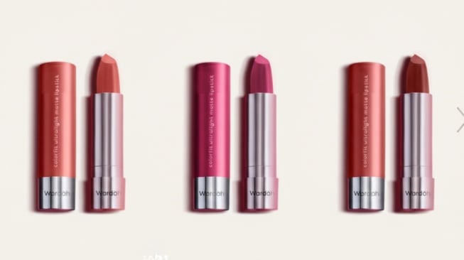 Ilustrasi lipstik Wardah (Kolase dibuat dengan Gemini AI)