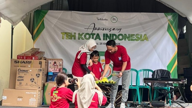 UMKM Blora Teh Kota Indonesia yang menggunukan Program Qlola dari BRI. [Istimewa]