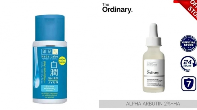 Kolase skincare yang mengandung Alpha Arbutin (Dok. Shopee)