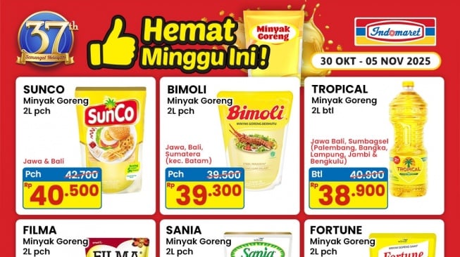 Diskon Minyak Goreng di Indomaret Hanya Sampai 5 November 2025, Cek Katalog Di Sini