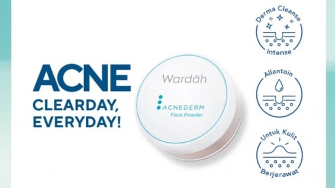 Wardah Acnederm Face Powder (Shopee)