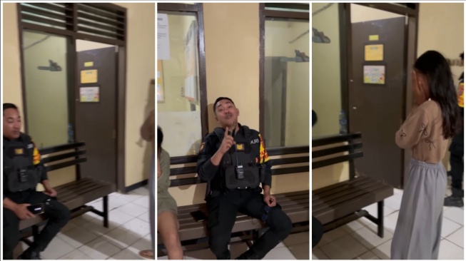 Rebutan Cowok Berujung di Kantor Polisi, Ekspresi Petugas saat Interogasi Pelajar Disorot