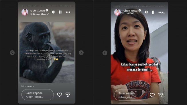 Quotes yang diunggah Ruben Onsu di Instagra story (Instagram/@ruben_onsu)