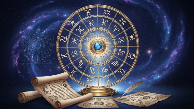 Ilustrasi ramalan zodiak yang beruntung (Google Studio AI)