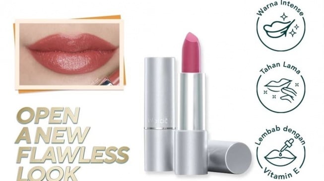 Lipstik untuk bibir kering yang murah dan tahan lama. (Shopee)