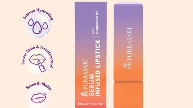 Lipstik untuk bibir kering yang murah dan tahan lama. (Shopee)